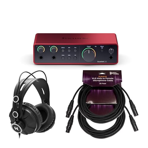 Focusrite オーディオインターフェース 2イン/2アウト　ケーブル付き 41VdyP+yReL.jpg